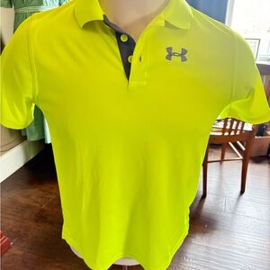 Under Armour youth XL Bright Yellow Polo Shirt